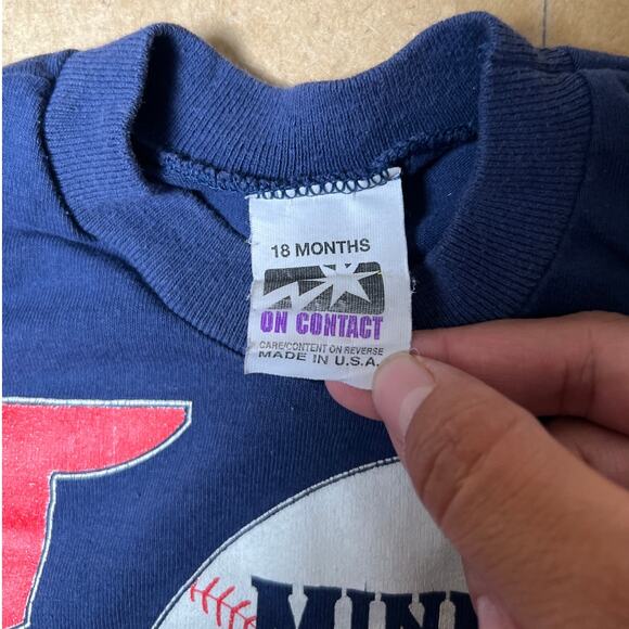 Vintage Minnesota Twins Baby 18 Months Made In USA One Piece - Picture 6 of 6